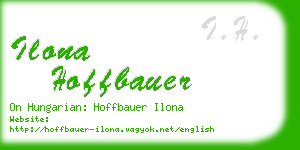 ilona hoffbauer business card